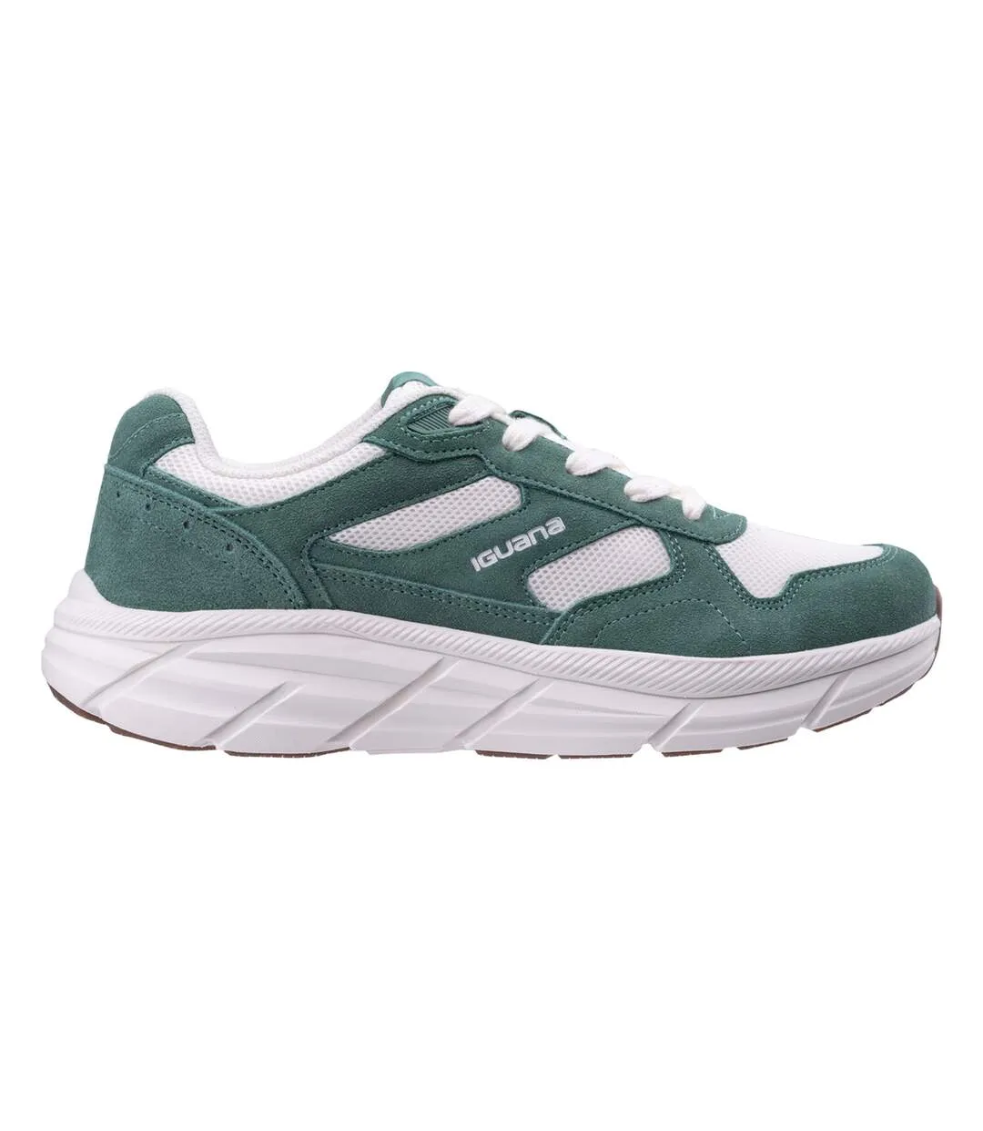Baskets Cumulus Homme Vert Blanc Cassé Iguana-3