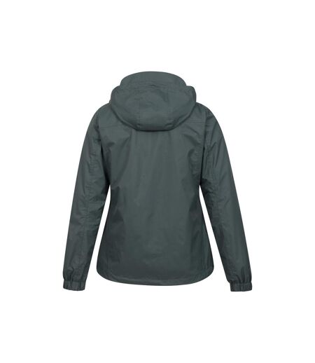 Womens/ladies Bracken Extreme 3 In 1 Waterproof Jacket Khaki Green Mountain Warehouse