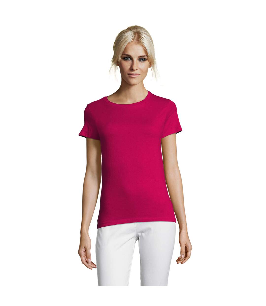 T-shirt Regent Femme Fuchsia SOLS-1