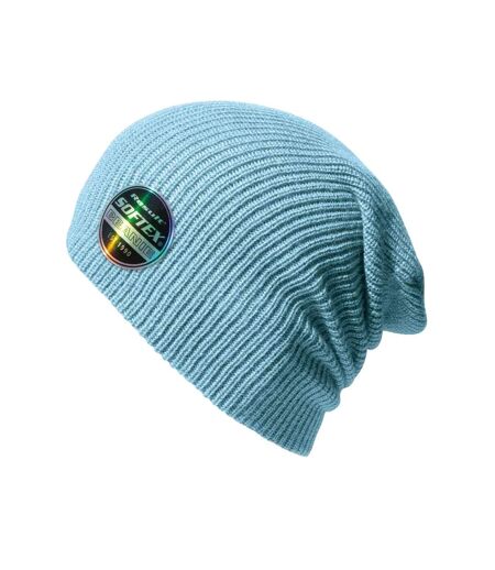 Unisex adult softex beanie sky blue Result Core