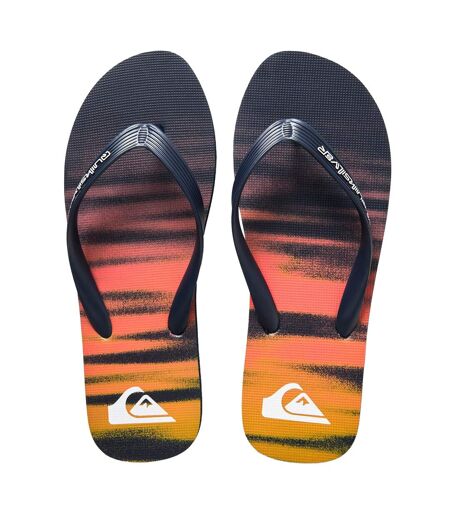 Mens Logo Flip Flops Navy Quiksilver