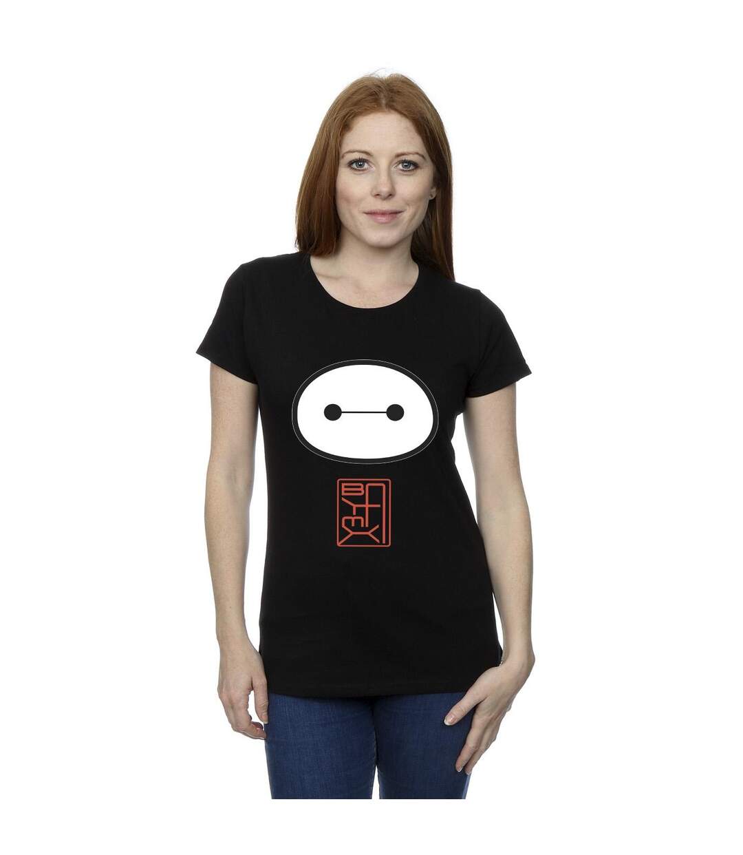 Disney - T-shirt BIG HERO BAYMAX ICON - Femme (Noir) - UTBI13179-2