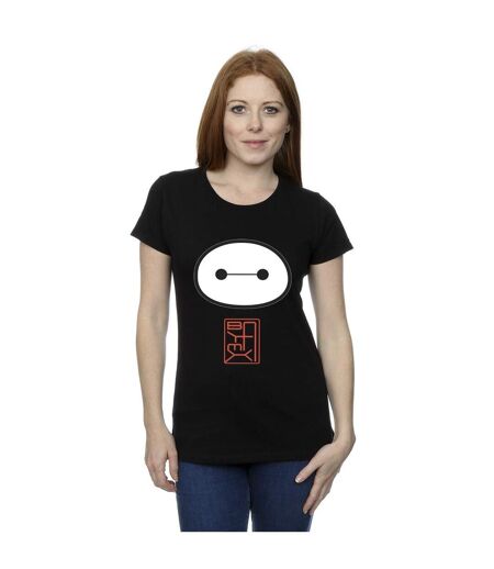 Disney - T-shirt BIG HERO BAYMAX ICON - Femme (Noir) - UTBI13179