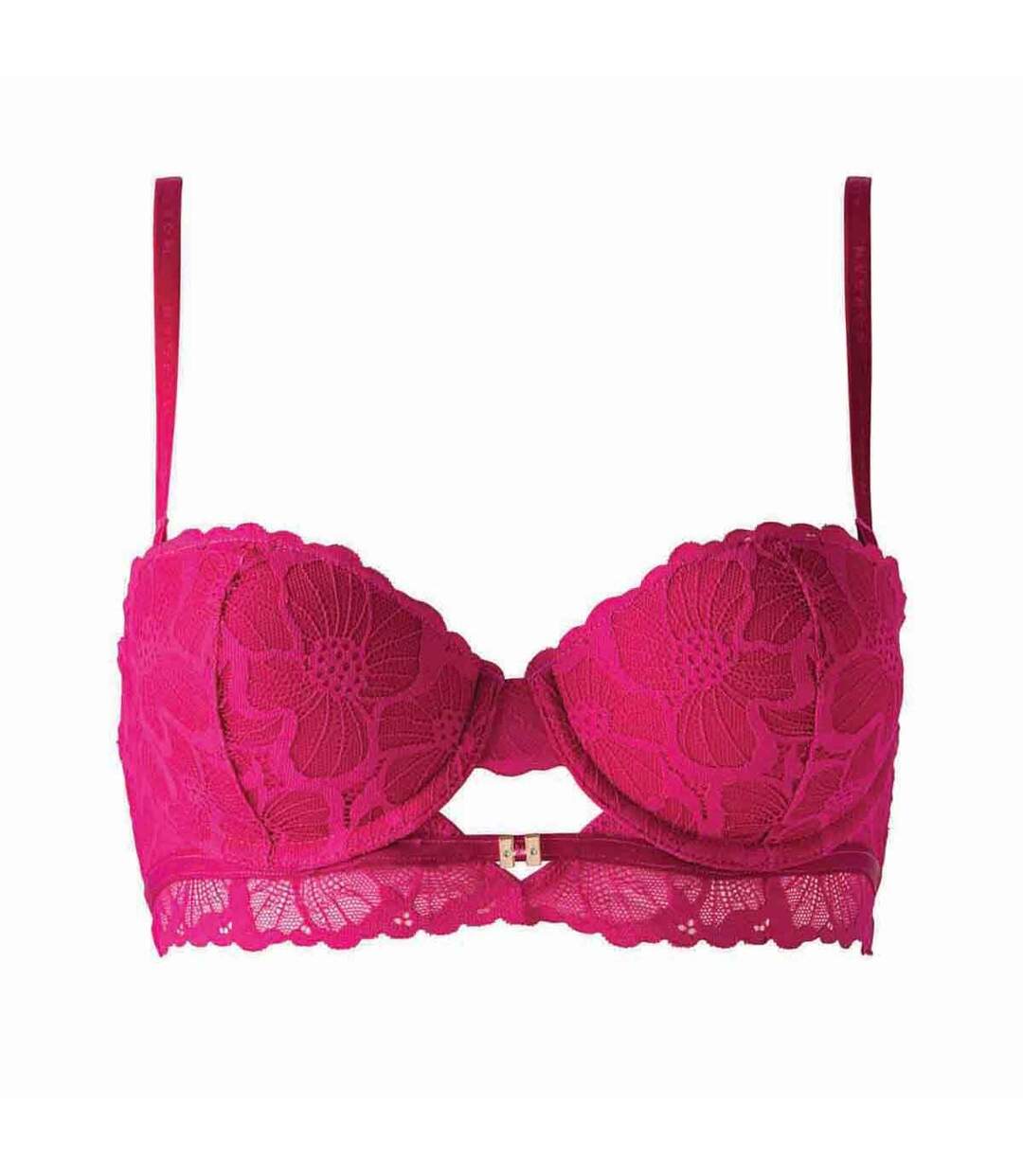 Soutien-gorge ampliforme coque moulée rose Ophélie