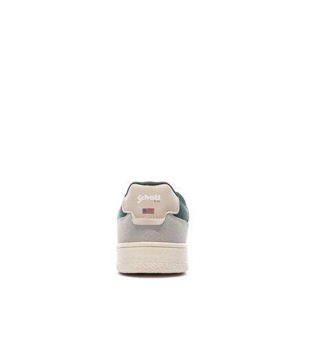 Baskets blanches/grises/vertes homme schott darcy
