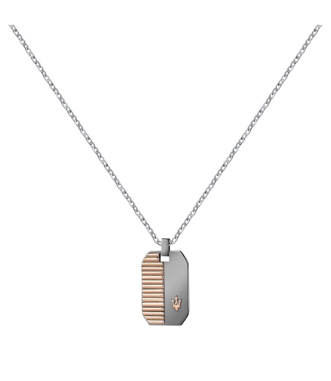 Mens Stainless Steel Pendant Necklace One Size Multicoloured Maserati-2
