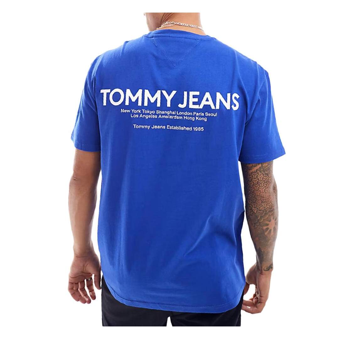 T-shirt Bleu Homme Tommy Hilfiger Pri - L-2