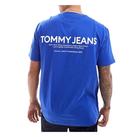 T-shirt Bleu Homme Tommy Hilfiger Pri - L