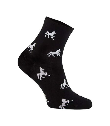 Ladies Breathable Low-Cut Equestrian Ankle Socks for Outdoor Horse Riding