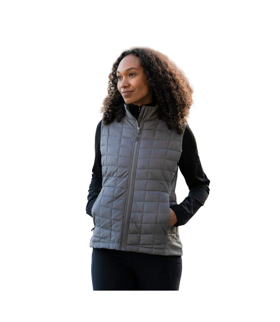 Womens/ladies Appalachian Thermal Softshell Gilet Granite Stormtech-1