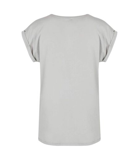 T-shirt Femme Gris Pâle Build Your Brand