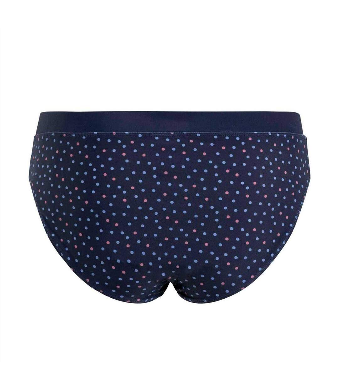 Womens/ladies Polka Dot Swim Briefs Navy Trespass-2