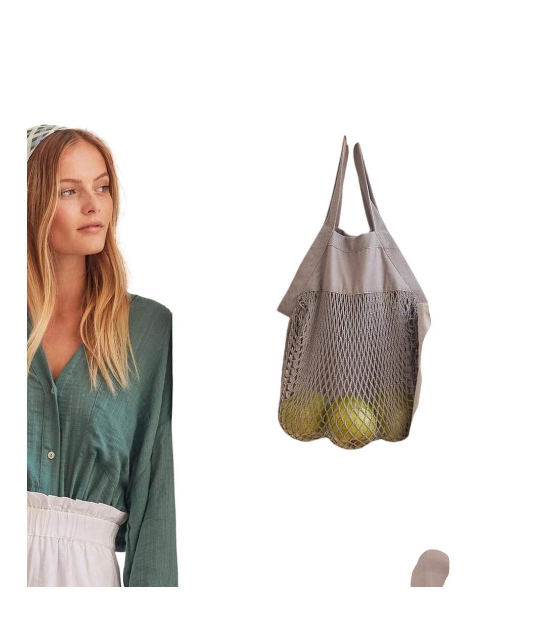 Mini Organic Cotton Tote One Size Grey Westford Mill-2