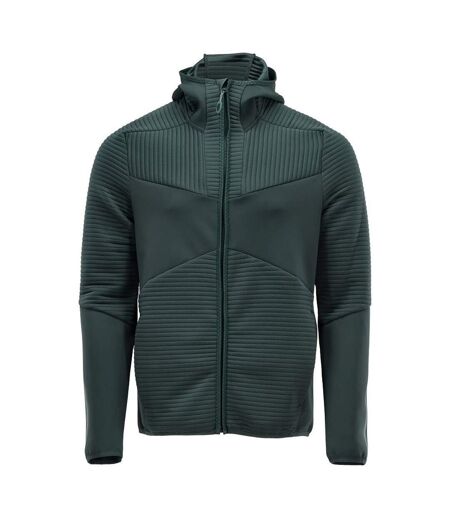 Mens Customised Hooded Fleece Jacket Forest Green Mascot
