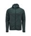 Mens Customised Hooded Fleece Jacket Forest Green Mascot-1