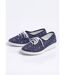 Derbies lacées compensées textile brodé-3