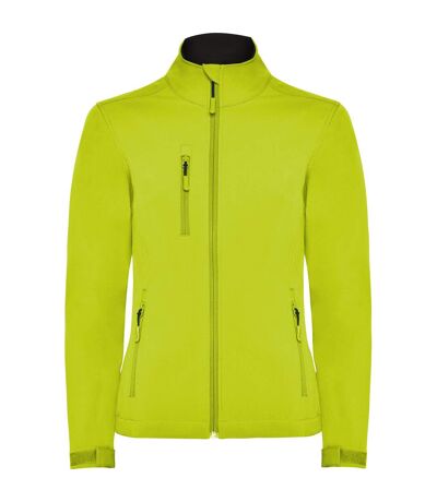 Veste Softshell Nebraska Femme Vert Néon Roly