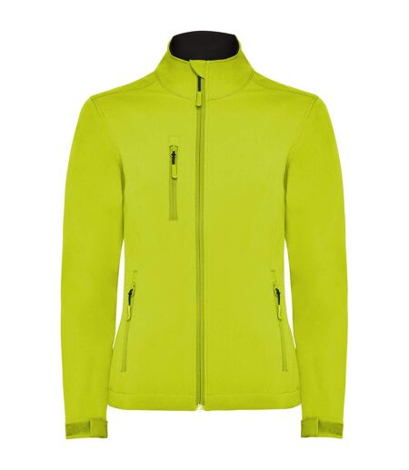 Veste Softshell Nebraska Femme Vert Néon Roly