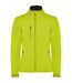 Veste Softshell Nebraska Femme Vert Néon Roly-1