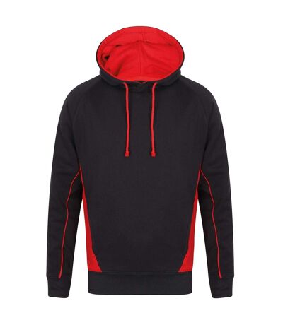 Sweat À Capuche Homme Noir Rouge Finden & Hales