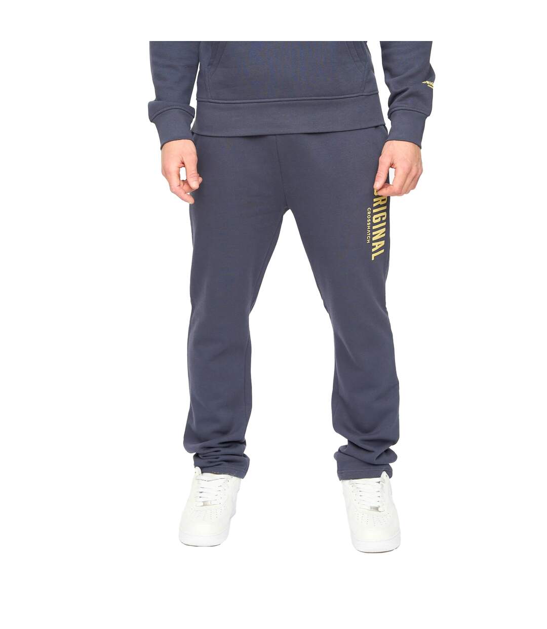 Pantalon De Jogging Kensby Homme Bleu Marine Crosshatch-2