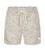 Short De Bain Motif/style Abstrait Homme Taupe Threadbare-1