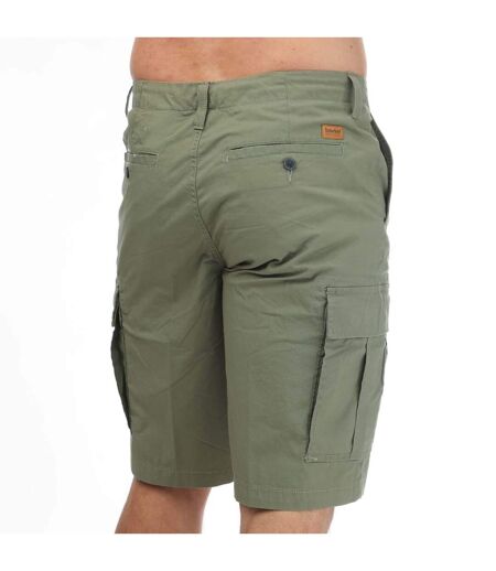 Mens poplin outdoor cargo shorts green Timberland