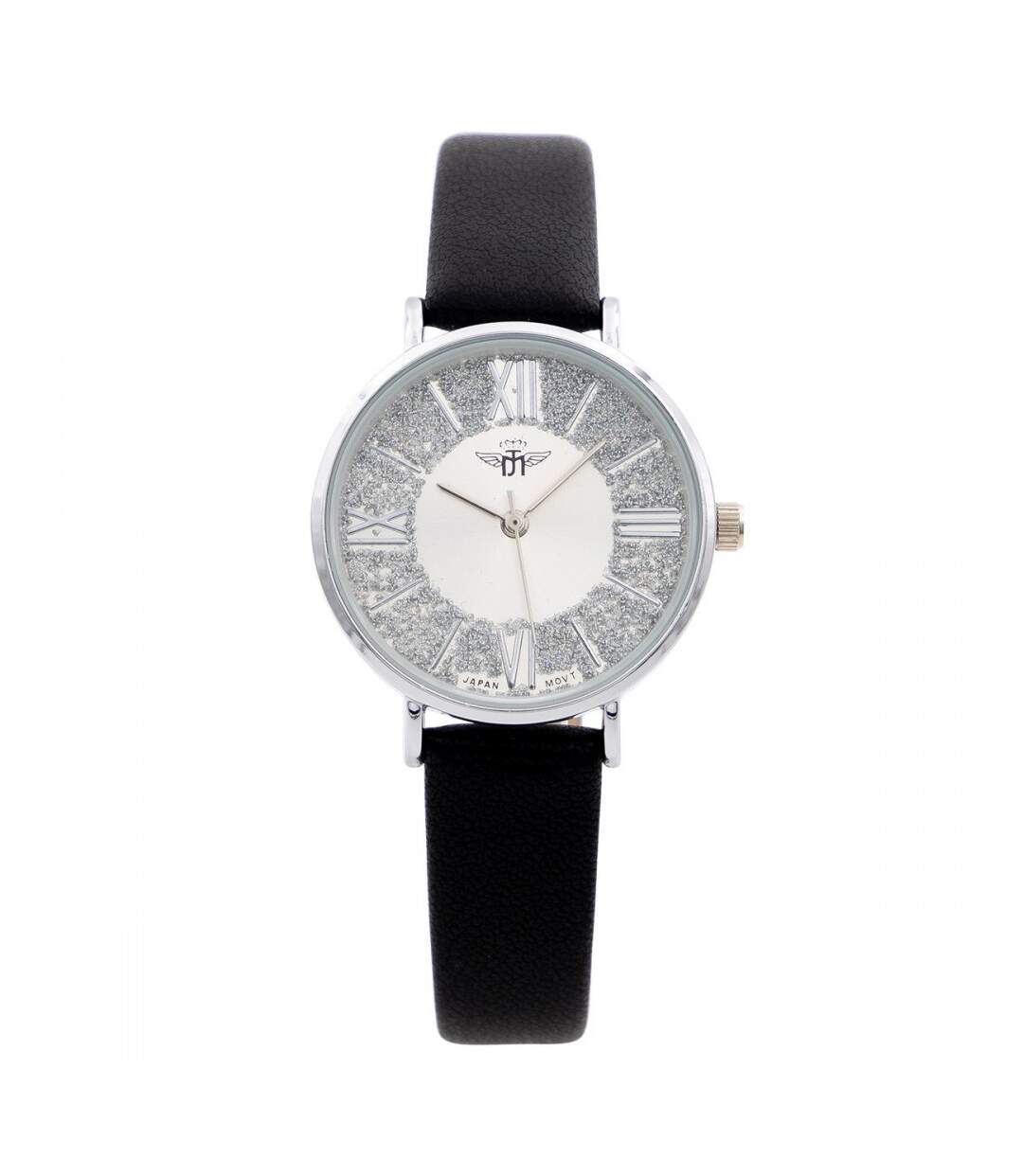 Montre Femme Noir Paillettes M. JOHN