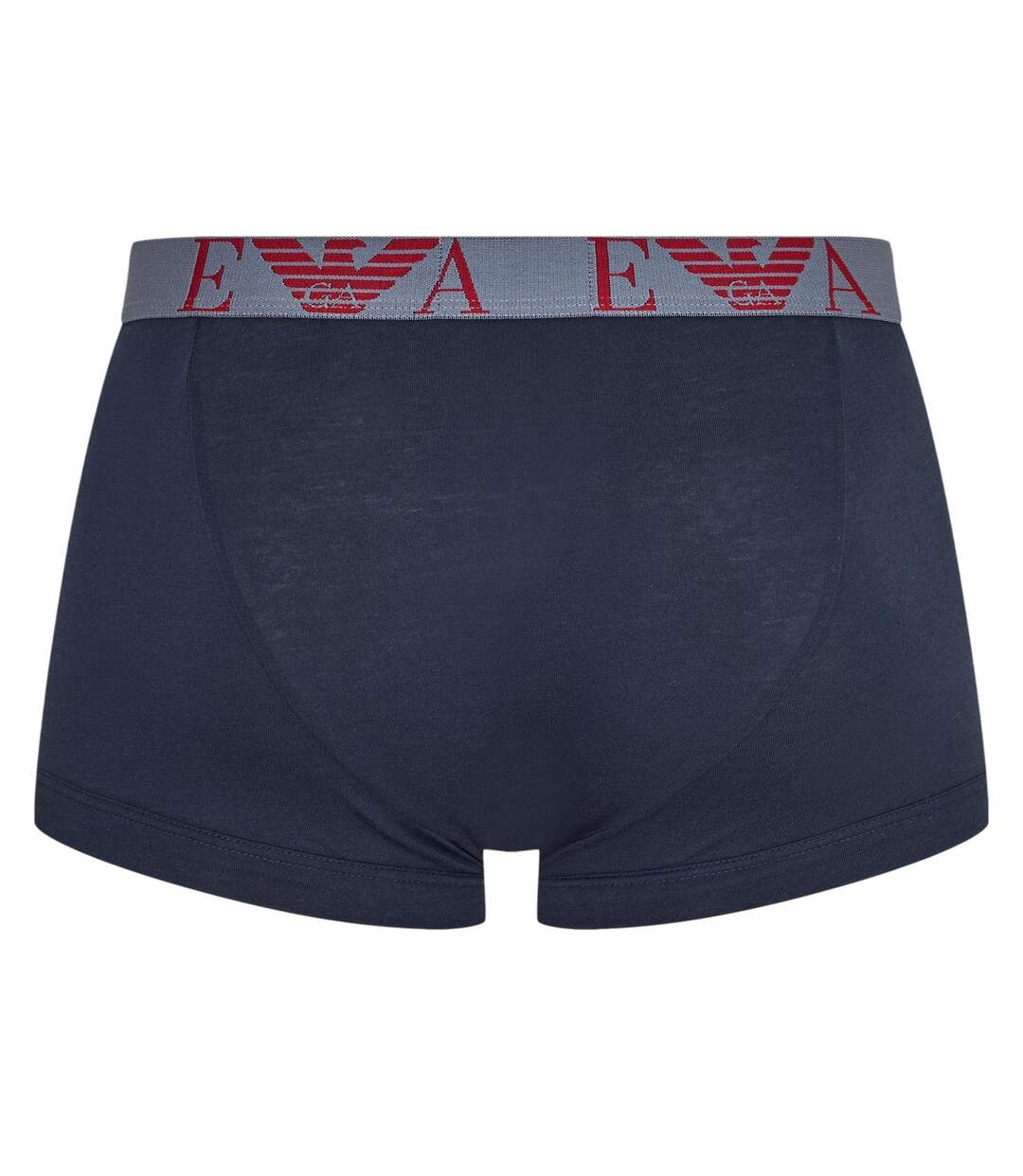 Pack Of 3  Mens Cotton Blend Boxer Shorts  Blue Red White Emporio Armani-3