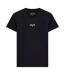 Womens/ladies Star Print Slim T-shirt Jet Black Guess-1