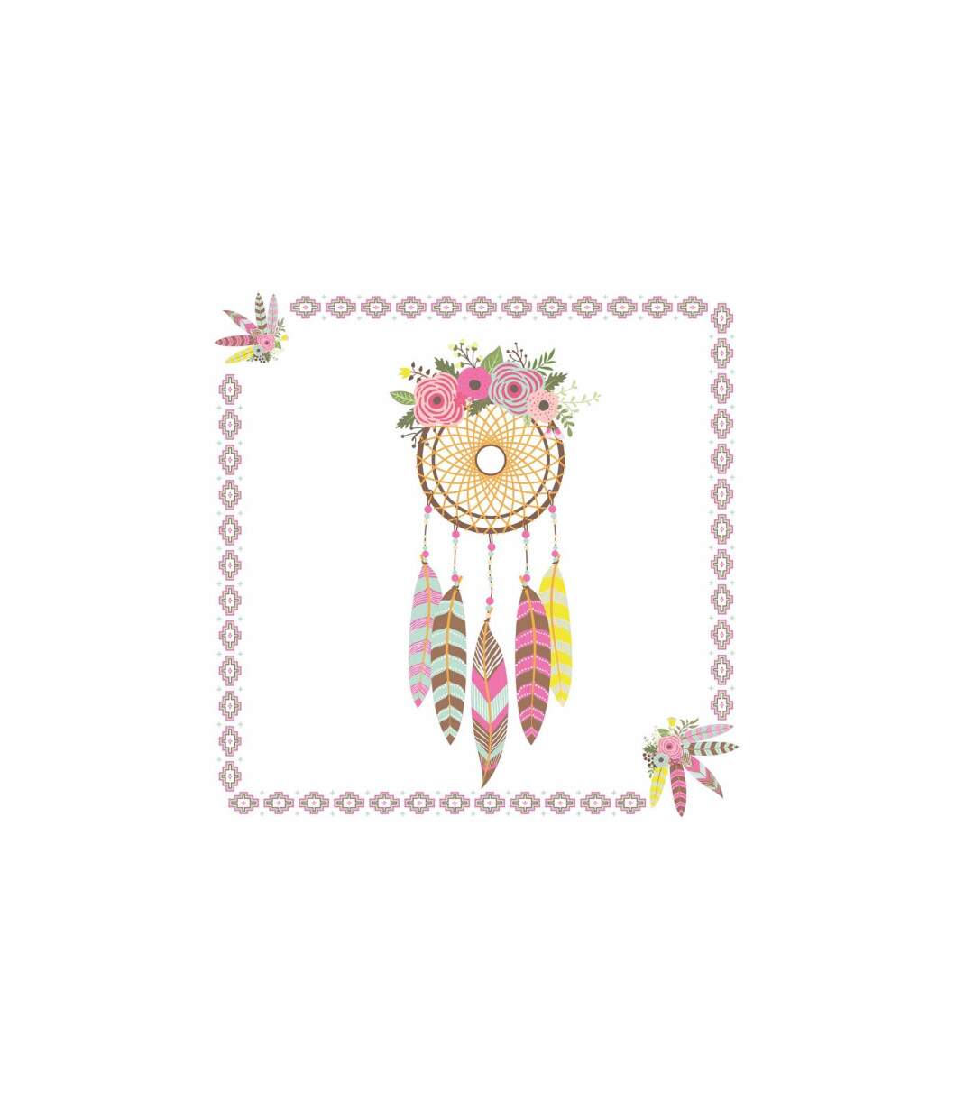 Lot de 20 Serviettes en Papier Dream Catcher 33x33cm Blanc-1