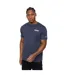 Mens Simtanks T-shirt Navy Crosshatch-2