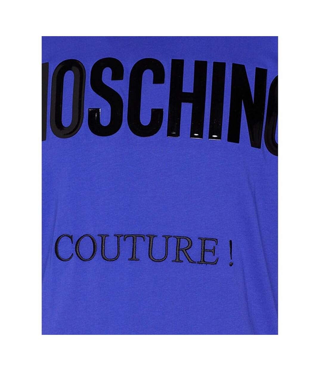 T-shirt Motif/style Brillant Couture Homme Bleu Moschino-3