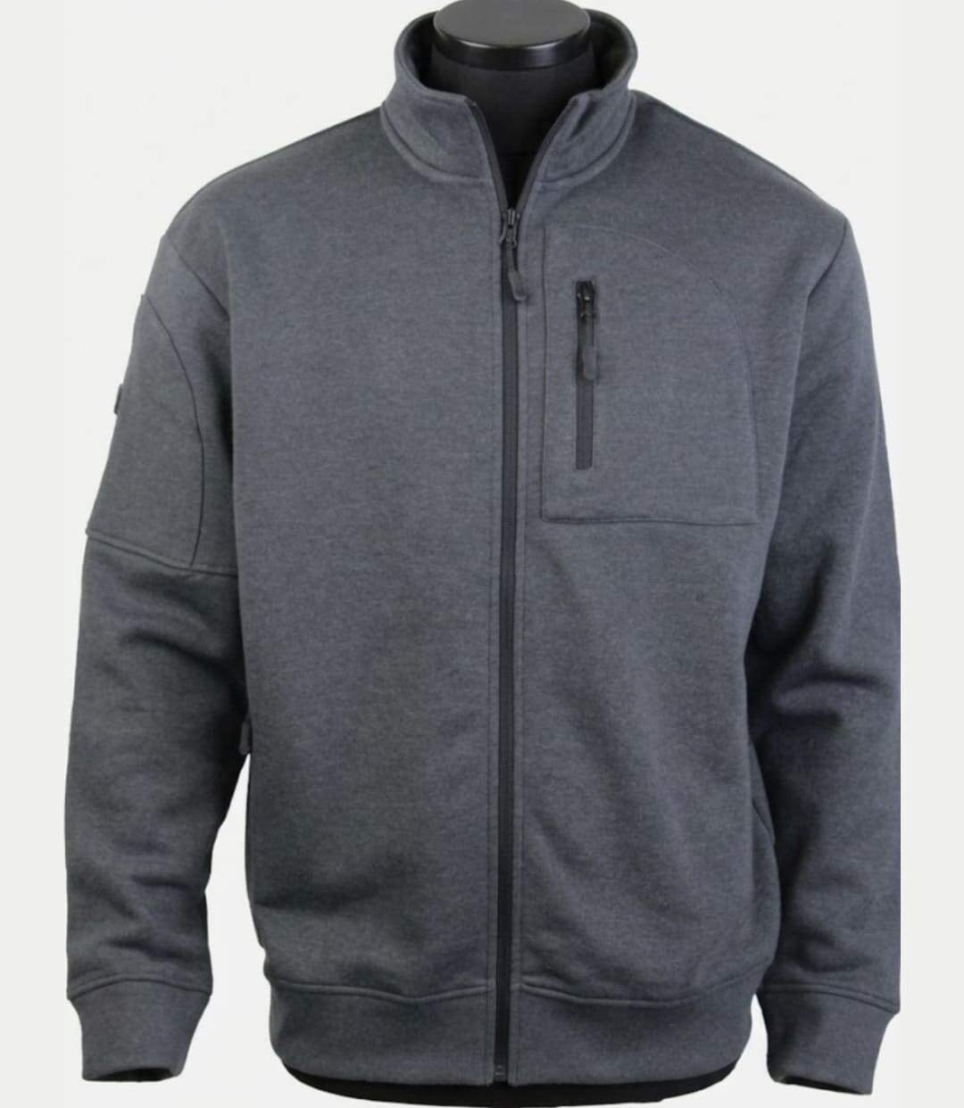 CHALLENGER CAPITAINE3 — Veste sweat zippée gris foncé : le confort pratique au quotidien-3