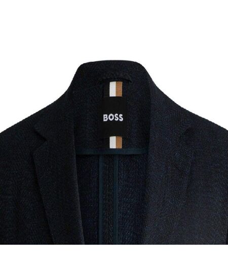 Blazer Officiel Motif/style Chevrons C Jaye Homme Bleu Foncé Boss