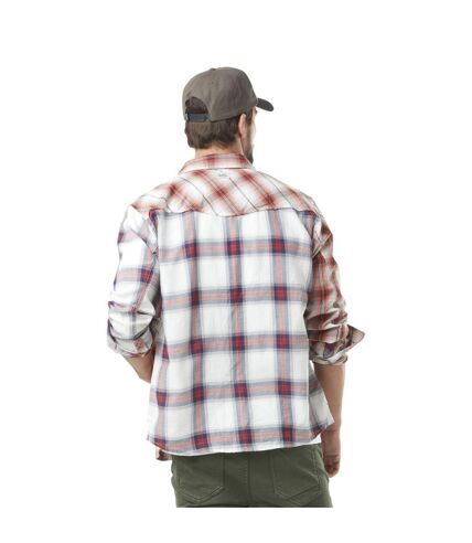 Chemise homme manche longues à carreaux sur poche en coton Check Vondutch