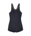 Maillot De Bain 1 Pièce Qarakuma Femme Noir Vert Aquawave-1