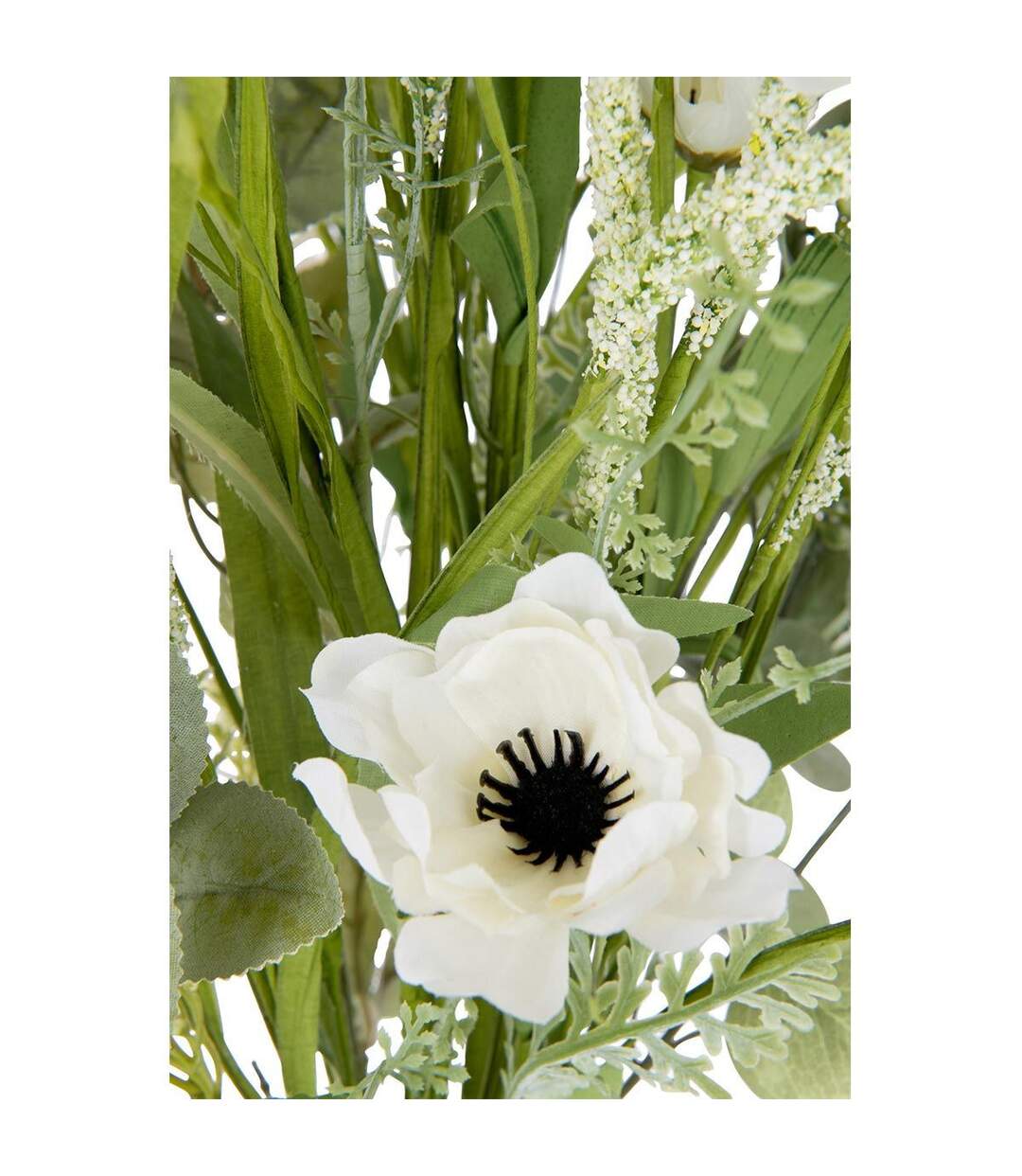Bouquet de Fleurs Artificielles Mixtes 85cm Blanc-4