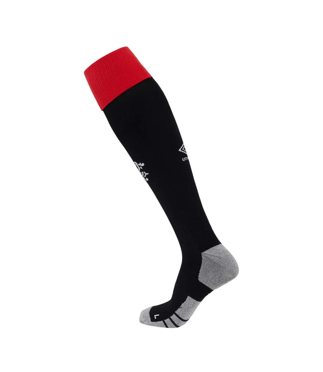 Mens 25/26 Rangers Fc Home Socks Caviar Flame Scarlet Umbro-1