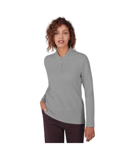 Polo Manches Longues My Polo Femme Gris B&C