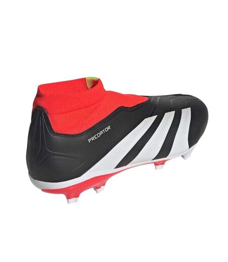 Mens Predator Elite Firm Ground Football Boots Black White Red Adidas