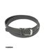 Ceinture en cuir gris homme - Sangle réglable-1