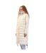 Womens/ladies Quilted Down Puffer Jacket Beige DKNY-2