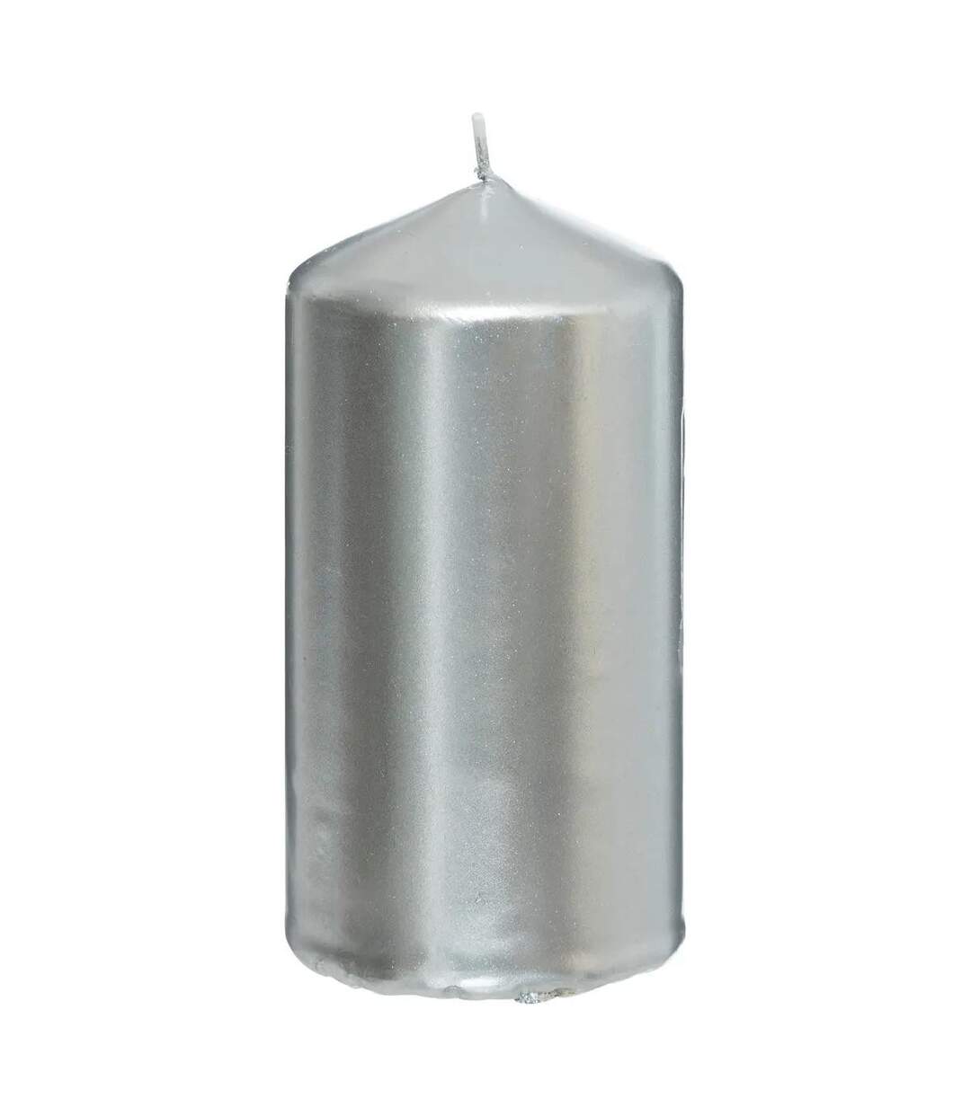 Lot de 4 bougies de l'Avent Satin 12cm Argent-4