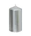 Lot de 4 bougies de l'Avent Satin 12cm Argent-4