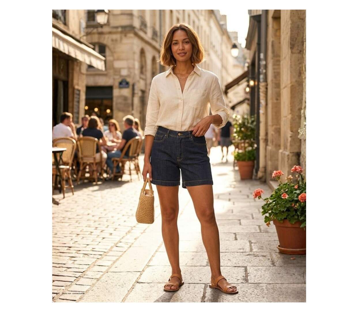 MAYFLOWER SE0074 - Short 5 poches en jean stretch : l'indispensable confort denim-5
