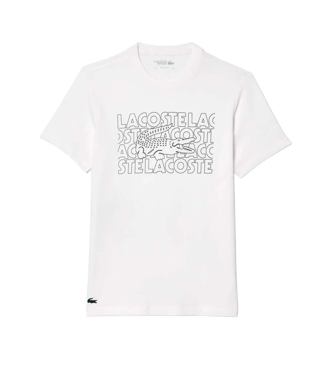 T-shirt Adulte Blanc Lacoste-2