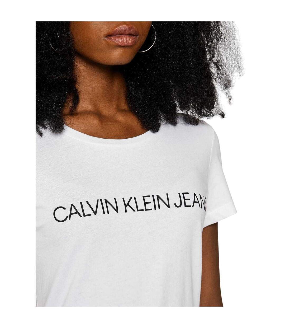 T-shirt Femme Blanc Calvin Klein-4