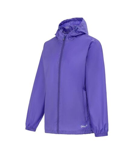 Womens/ladies Packaway Waterproof Jacket Deep Purple Gelert