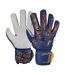 Childrens/kids Attrakt Solid Goalkeeper Gloves Navy Blue Reusch-4
